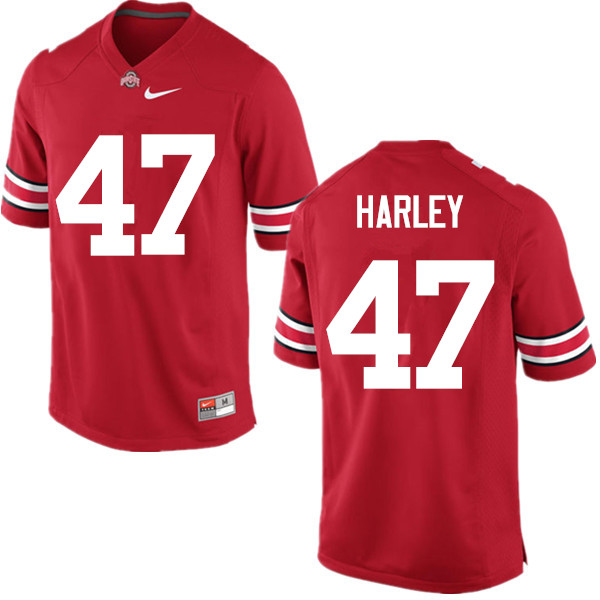 Men Ohio State Buckeyes #47 Chic Harley College Football Jerseys Game-Red